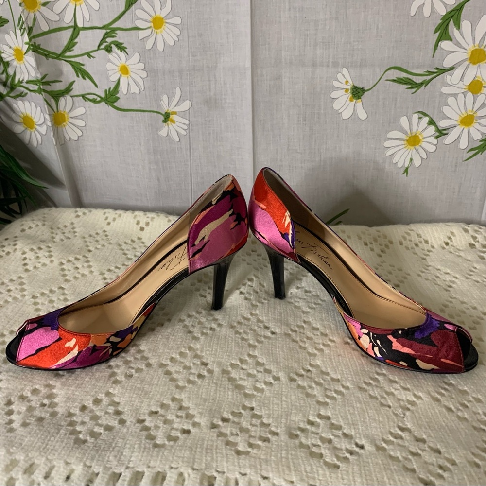 Marc Fisher colorful jewel tone peep toe heels - Picture 7 of 12
